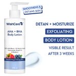 Buy WishCare AHA + BHA Body Lotion for DeTan-10% AHA + 1% Salicylic Acid- Niacinamide, Grapefruit & Blueberry - 200 ml - Purplle
