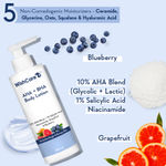 Buy WishCare AHA + BHA Body Lotion -10% AHA + 1% Salicylic Acid- Niacinamide, Grapefruit & Blueberry - Purplle