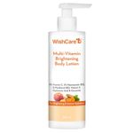 Buy WishCare Multi-Vitamin Brightening Body Lotion - 5% Vitamin C,5% Niacinamide(B3), D-Panthenol(B5), Vitamin-E, Hyaluronic Acid & Ceramide - 200 ml - Purplle