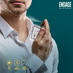 Buy Engage Indigo Skies Perfume for Men Long Lasting Smell, Fresh and Earthy Fragrance Scent, for Everyday Use, Gift for Men, Free Tester with pack,A 100 ml+3 ml - Purplle