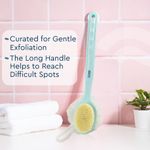 Buy GUBB 2 in 1 Bath Brush long Handle with loofah - Purplle