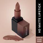 Buy Swiss Beauty HD Matte Lipstick Cute Nude 09 (3.5 g) - Purplle
