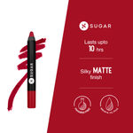 Buy SUGAR Cosmetics Matte as Hell Crayon Lipsticks for Women | Lasts Up To 8+ Hours | Lip Crayon with Sharpener | 2.8 gm - 35 Claire Redfield - Purplle
