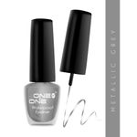 Buy ONE on ONE 24 Hrs Long Lasting & Waterproof Eyeliner, Metallic Grey (5 ml) - Purplle