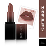 Buy Swiss Beauty HD Matte Lipstick Dark Brown 19 (3.5 g) - Purplle