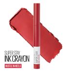 Buy Maybelline New York Super Stay Crayon Lipstick, 45 Hustle in Heels, ( 1.2 gm) - Purplle