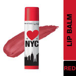 Buy Maybelline New York Baby Lips Loves NYC Tinted Lip Balm for dark & pigmented lips, Broadway Red, 4g - Purplle