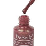 Buy DeBelle Gel Nail Lacquer Classy Chloe (Dark Mauve with Micro Shimmer) - (6 ml) - Purplle