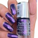 Buy DeBelle Gel Nail Lacquer Delightful Daphne (Duo Holo Purple Glitter)- (6 ml) - Purplle