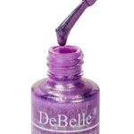Buy DeBelle Gel Nail Lacquer Hello Hannaah (Light Purple with Gold Micro Shimmer) - (6 ml) - Purplle