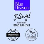 Buy Blue Heaven Bling Nail Paint Boss Babe Edition,( 48 ml) - Purplle