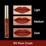 Buy Good Vibes HydraGlow Matte Liquid Lipstick | Jojoba & Vitamin E| Plum Crush (R5) - (5.2ml) - Purplle