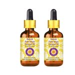 Buy Deve Herbes Natural Extra Virgin Coconut Oil (Cocos nucifera) with Glass Dropper Natural Therapeutic Grade Cold Pressed (Pack of Two) 100ml X 2 - Purplle