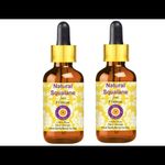 Buy Deve Herbes Natural Squalane Oil (derived from Olives) with Glass Dropper Natural Therapeutic Grade (Pack of two) 100ml X 2 - Purplle