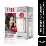 Buy Revlon Top Speed Hair Color For Woman - Dark Brown 65 (with Outrageous Conditioner 190 ml) - Purplle