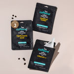 Buy mCaffeine Vitamin C, Hyaluronic Acid, Coconut Water Face Sheet Masks with Coffee | Reduces Dark Spots, Hydrates & Deeply Moisturizes - Pack of 3 | 94g - Purplle