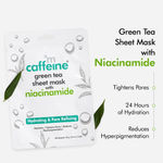 Buy mCaffeine Vitamin C, Niacinamide & Fruit AHA Mix Face Sheet Masks with Green Tea| Reduces Dark Spots, Tightens Pores & Controls Acne - Pack of 3 | 94g - Purplle