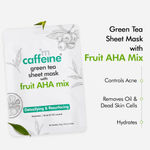 Buy mCaffeine Vitamin C, Niacinamide & Fruit AHA Mix Face Sheet Masks with Green Tea| Reduces Dark Spots, Tightens Pores & Controls Acne - Pack of 3 | 94g - Purplle
