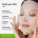 Buy mCaffeine Vitamin C, Niacinamide & Fruit AHA Mix Face Sheet Masks with Green Tea| Reduces Dark Spots, Tightens Pores & Controls Acne - Pack of 3 | 94g - Purplle