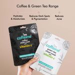 Buy mCaffeine Hydrating & Clarifying Green Tea & coffee Sheet Masks.Vitamin C, Hyaluronic Acid, Niacinamide, Coconut Water, Fruit AHA Face Sheet Masks with Green Tea & Coffee for Glowing Skin (Pack of 6) 173g - Purplle