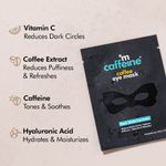 Buy mCaffeine Coffee Eye Mask for Dark Circles Reduction with Vit C, Caffeine & Hyaluronic Acid | 2x Hydration & Puffiness Reduction | Pack of 3 | 8g X 3 - Purplle