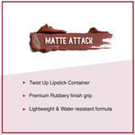 Buy SUGAR Cosmetics Matte Attack Lipstick for Women | Transferproof & Smudgeproof | Lasts upto 12hrs | Enriched With Jojoba Oil | 2gm - Caffeine Bandit - Purplle
