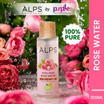 Buy Alps Goodness 100 % Pure Rose Water (100 ml) | Rose water for face | Made from Chaitri Rose | Gulab Jal | Natural skin toner | Premium Rose Water - Purplle