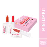 Buy Myglamm Popxo Makeup - Mini Lip Kit-Feelin Peachy-7.5 g - Purplle