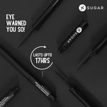 Buy SUGAR Cosmetics - Eye Warned You So! - Double Matte Eyeliner - 01 Black Swan (Black Eye Liner for Women) - Sweat Proof, 100% Waterproof Eye Liner with Matte Finish - Purplle