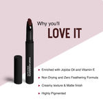 Buy SUGAR Cosmetics - Matte Attack - Transferproof Lipstick - 13 Plums N Roses (Deep Reddish Plum) - 2 gms - Transferproof Lipstick Matte Finish, Lasts Up to 8 hours - Purplle