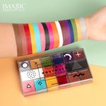 Buy Imagic Professional Cosmetic Abstract Geometric Face-Body Painting Palette 108Gm Bd-505 - Purplle