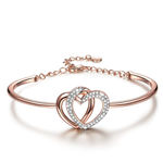 Buy Jewels Galaxy Rose Gold-Plated Handcrafted Bangle-Style Bracelet SMNJG-BNG-3157 - Purplle