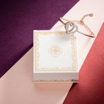 Buy Jewels Galaxy Rose Gold-Plated Handcrafted Bangle-Style Bracelet SMNJG-BNG-3157 - Purplle