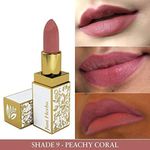 Buy Just Herbs Ayurvedic Herb Enriched Peachy Pink Matte Lipstick for Lip Moisturizing  (Peachy Pink, 1.8 g) - Purplle