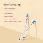Buy Just Herbs Naynam Day-Long Kohl Kajal With Organic Jojoba Oil & Vitamin E- Eclectic Blue 1.2 gm - Purplle