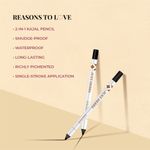Buy Just Herbs Naynam Day-Long Kohl Kajal With Organic Jojoba Oil & Vitamin E- Deep Black 1.2 gm - Purplle