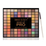 Buy Swiss Beauty Makeup Pro Eyeshadow Palette with Free Eyeshadow Brush - Combo - 110GM - Purplle