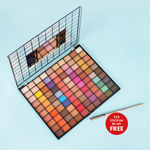 Buy Swiss Beauty Makeup Pro Eyeshadow Palette with Free Eyeshadow Brush - Combo - 110GM - Purplle