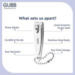 Buy GUBB Finger Nail Clipper with Keychain - Purplle