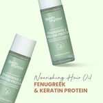 Buy Earth Rhythm Fenugreek & Keratin Protein Hair Oil enriched with Sweet Almond Oil |Boost Hair Growth, Tames Frizz, Strengthen Hair | for All Hair Types | Men & Women - 100 ML - Purplle