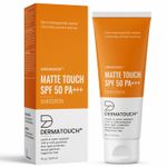 Buy DERMATOUCH Matte Touch Sunscreen SPF 50 PA +++ with Titanium Dioxide & BlueShield | Sweat & Water Resistance | UVA & UVB Protection | Blue Light Protection | For Men & Women - 50 gm - Purplle