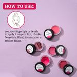 Buy Aravi Organic Lip and Cheek Tint - With Goodness of Vitamin E & Candelila Wax - Nourishes & Hydrates Dry Chapped Lips, Blush & Eyeshadow Fo All Skin Types - 8 gm (Poppy Pink) - Purplle