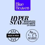 Buy Blue Heaven Hyperstay Weightless Liquid Matte Lipcolor, Garnet Brown -13, 6ml - Purplle