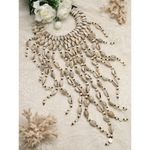 Buy Moedbuille Cowri Shell Studded Tasselled Bohemian Design Handcrafted Tribal Necklace , 100 Grams - MBNC00766 - Purplle