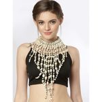 Buy Moedbuille Cowri Shell Studded Tasselled Bohemian Design Handcrafted Tribal Necklace , 100 Grams - MBNC00766 - Purplle