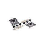 Buy Moedbuille Handcrafted Pearls & Stones Work Tassell Design Silver Plated Traditional Jewellery Set , 180 Grams - MBNS00514 - Purplle