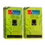 Buy Dr Batra's Herbal Hair Color Cream and Herbal Hair Color Cream- Brown (Pack of 2 for Men and Women ) - Purplle