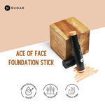 Buy SUGAR Cosmetics Ace Of Face Foundation Stick with In-Built Brush | Lasts 24hrs | Full Coverage Foundation for Women | 12gm - 47 Borgia - Purplle