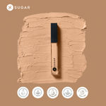 Buy SUGAR Cosmetics Magic Wand Full Coverage Concealer | Matte | Waterproof |For All Skin Types | Lasts Upto 8 Hrs | 8.4 gm - 40 Breve (Medium Beige Full Coverage Concealer With Warm Undertone) - Purplle
