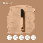 Buy SUGAR Cosmetics Magic Wand Full Coverage Concealer | Matte | Waterproof |For All Skin Types | Lasts Upto 8 Hrs | 8.4gm - 45 Con Panna (Medium Beige Full Coverage Concealer With Golden Undertone) - Purplle